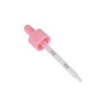 Transparent Plastic Cosmetic Dropper 18/410 Rubber Tipped Graduated Plastic