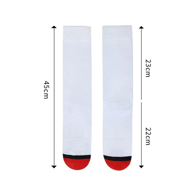 Colored Sublimation Printing Sports Socks For Sublimation Photos Printing