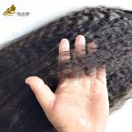 Kinky Straight Prebonded Nano Human Hair Extensions Natural Black 18inch