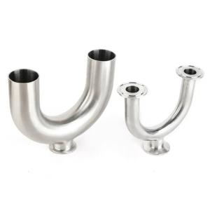 Clamped Stainless Steel U Pipe , Mirror Polished SS304 Stainless Steel Tee Fittings