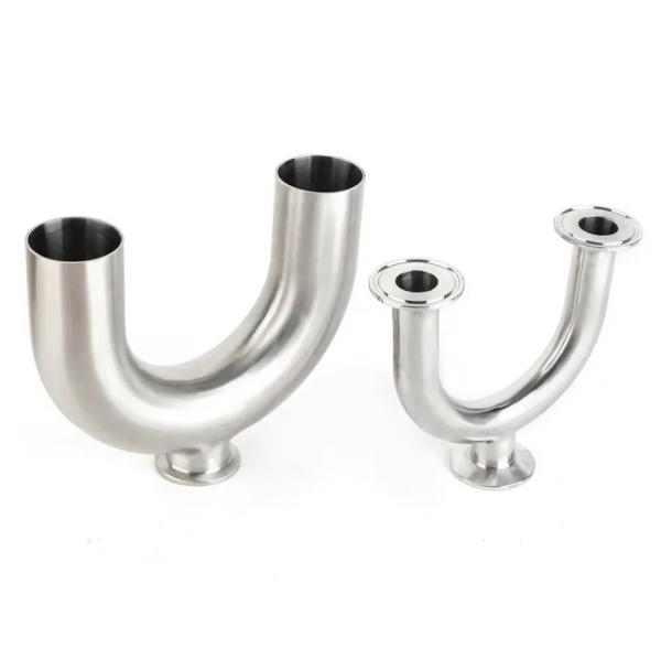 Cheap Clamped Stainless Steel U Pipe , Mirror Polished SS304 Stainless Steel Tee Fittings for sale