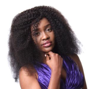 Quality 7A Grade Unprocessed Human Virgin Hair Peruvian Afro Kinky Curly Hair For Black Women wholesale