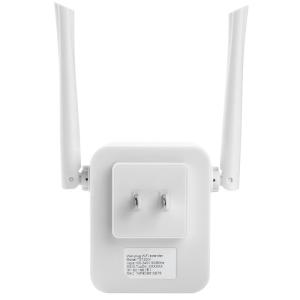 Quality 2 Antennas Wall Plug WiFi Extender 1200mbps 4G LTE Signal Booster wholesale