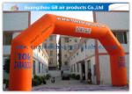 Orange Outdoor Inflatable Arch Hire for Advertisement ROHS / EN71 / EN14960
