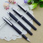 Promotional gel-ink pen with cap,black rubber gel-ink pen,Roller pen