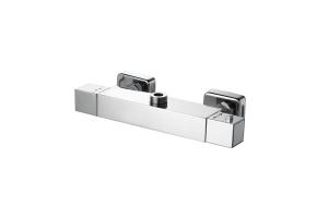 Quality Coral Thermostatic Bath Shower Brass Chrome Wall Mounted T8087 wholesale