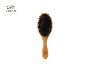 Quality Healthy Bristle Black 23.8CM Wooden Handle Hair Brush wholesale