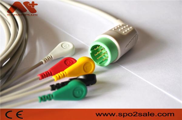 Stryker > MEDTRONI > Physio Control Compatible 5 Lead Snap Direct-Connect ECG