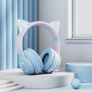 Quality ABS Wireless Kids Earphones Luminous Bluetooth Earphones With Microphone wholesale
