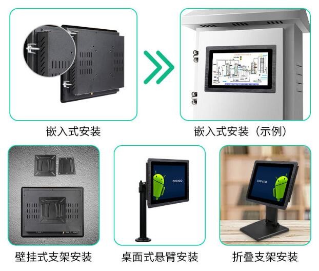 13.3 Inch Touch Screen Industrial Panel PC All In One Computer With Fingerprint Reader NFC RFID Reader