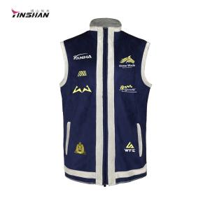 Quality Custom Logo Zipper Softshell Coat Training Mens Sleeveless Workout Shirts Sports Gym Vest wholesale