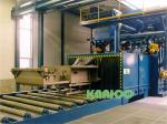 Large Steel Structure Parts Roller Conveyor Steel Shot Blaster Through Type