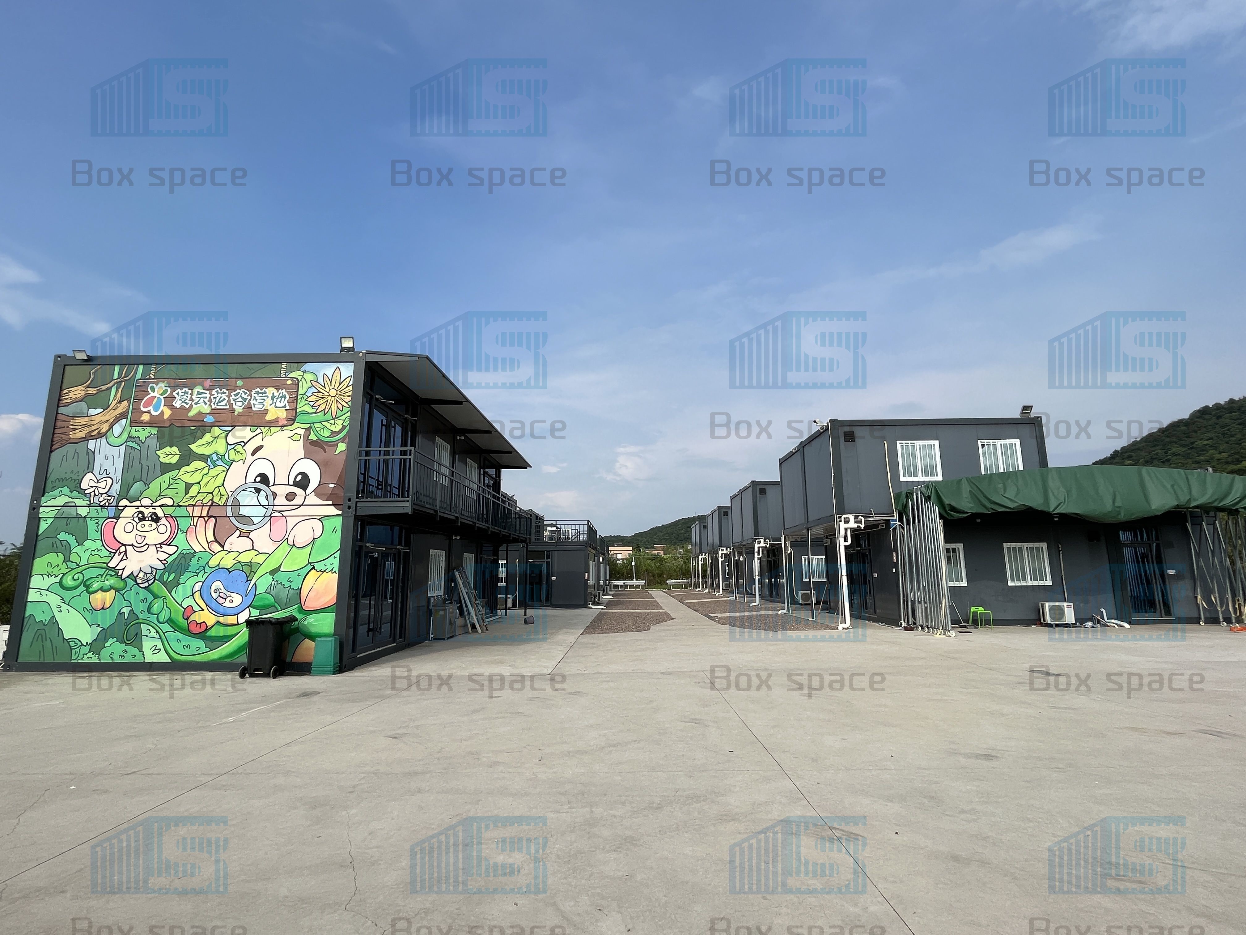 Durable Prefabricated Detachable Container House Modular with 50mm Rockwool Insulatio
