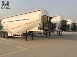 Pneumatic Tri Axle 45cbm Bulk Cement Trailer 60T 70T