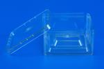 72G Square Clear Plastic Containers , PET Square Plastic Storage Boxes
