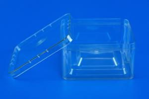 Quality 72G Square Clear Plastic Containers , PET Square Plastic Storage Boxes wholesale