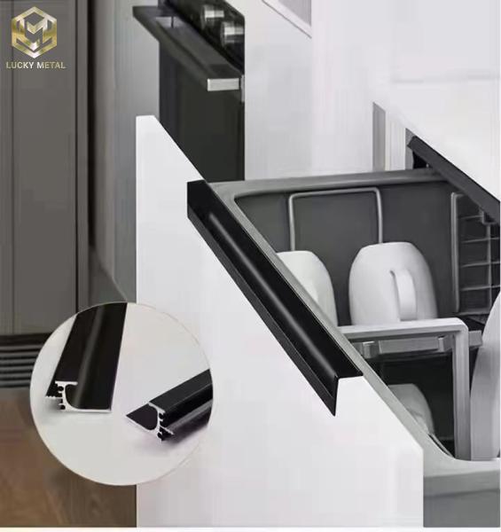 Topcent Kitchen Cabinet Hidden Handle Pull Handle Aluminium Profile Aluminum