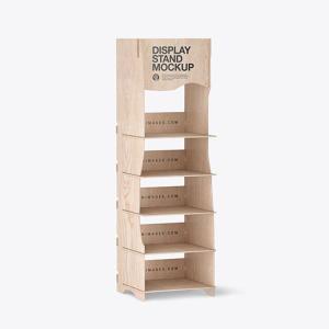 Quality Moisturizing Cream Wooden Display Shelf Unit Plywood Skin Care Product Display Stand wholesale