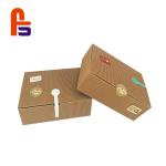 Brown Color Offset Printing Flexo Printing Compliant Paper Food Packing Box