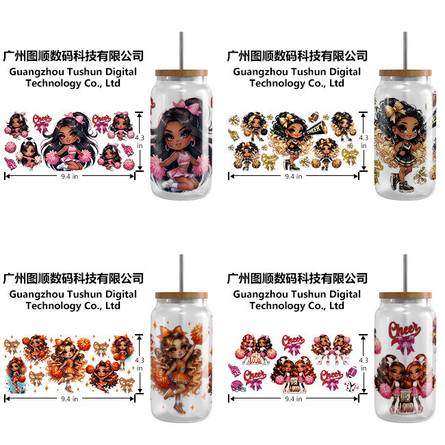 UVDTF packaging custom UV transfer stickers 16oz cup sleeve 40oz stickers DTF transfer waterproof labels