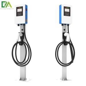 Quality Type 1 Type 2 7KW 11KW 21KW Blue And White Column / Floor Type Single Gun Electric Vehicle AC Charging Pile wholesale
