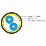 G652D 2 Core Armoured Cable GJYWFJH FTTA Optic Fiber Cable