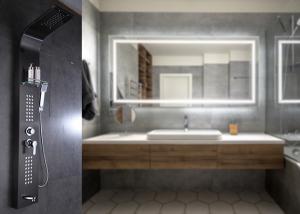 Quality ROVATE Stainless Steel Shower Panel Sanitary Ware 1500mm*200mm Customized wholesale