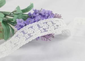 Quality Beige Cotton Floral Embroidered Lace Trim By The Yard For Summer Evening Dress wholesale