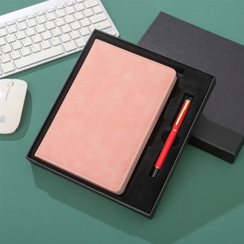 Leather Notebook Set Custom Notebooks and Pen Set for Business Office Gift Promotion