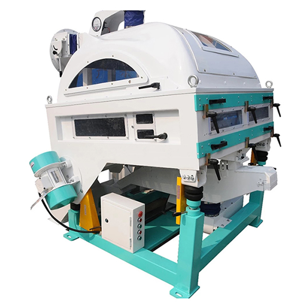 Green Beans Destoner Machine TQSF120*2 Double Body Suction Type for Grain Processing