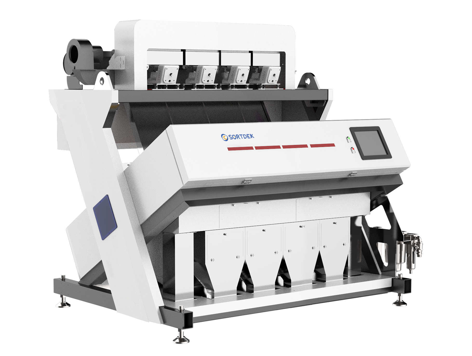 256 Channels Optical Color Sorter For Double Sorting