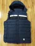 Big And Tall Blue Bubble Vest Jacket Mens Polo Vest Puffer