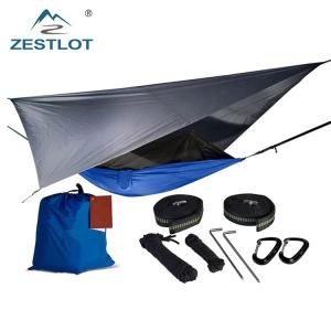 Quality Weatherproof 70D Nylon L260cm Portable Camping Hammock wholesale
