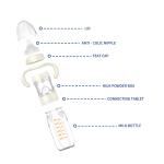 Straight Self Mixing Baby Bottles Formula 240ml Wide Neck Milk Storage Bottles