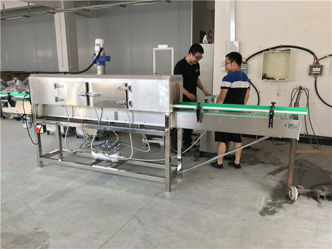 0.1Mpa plastic shrink wrap machine 120w Shrink Wrap Heat Tunnel For Bottles