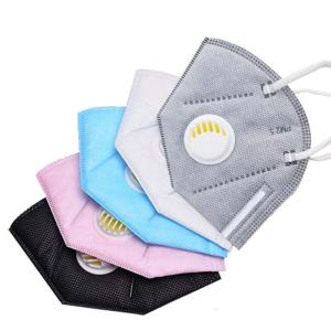 Quality Breathing Valve Foldable Ffp2 Mask Three Layers Protection Bacterial Filtration wholesale