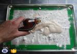 Square / Round Fiber Glass Non Stick Silicone Baking Mat Plain Woven