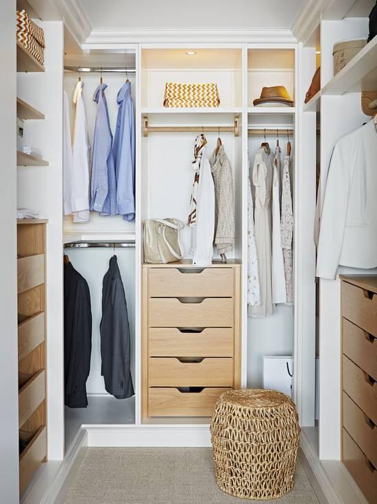 Modern Style Wooden Bedroom Combination Walk-in Closet for Home Villa Hotel Apartment