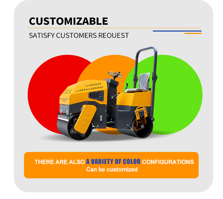 2100*940*1500mm Durable 1 Ton Mini Asphalt Road Roller Compactor for Food Beverage Shops