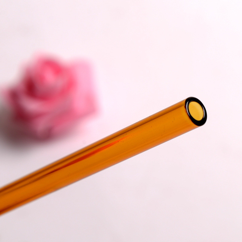 Colorful Glass Drinking Straws Stick Stirrer bar