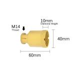 Marble Porcelain 40mm Brazed Diamond Core Drill Bit ODM