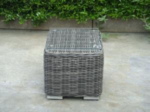 Quality Foldable Rattan Sun Lounger , Outdoor Garden Cane Chaise Lounge Set wholesale
