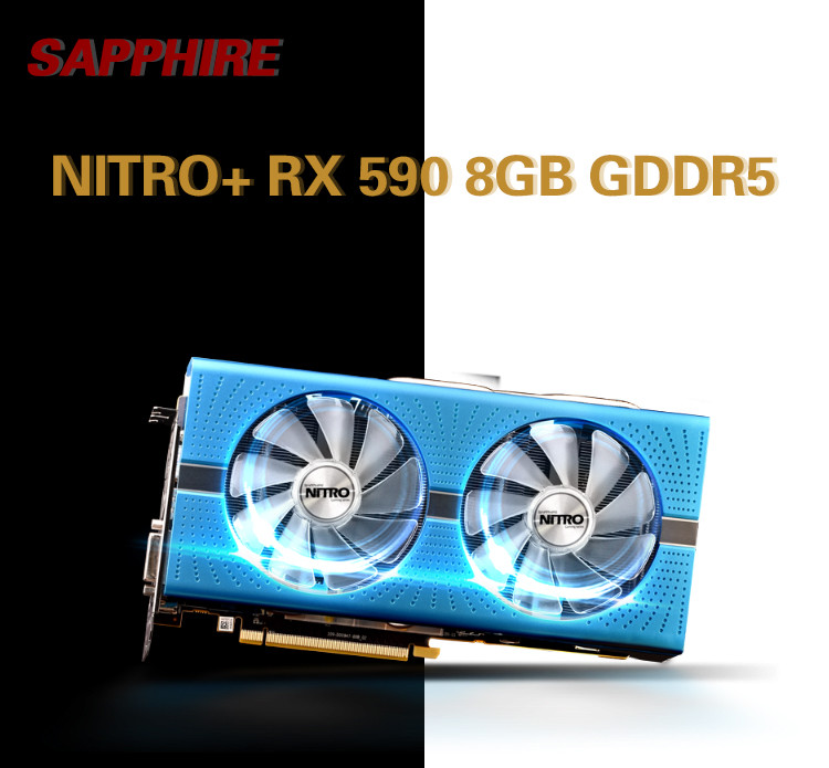 256 Bit 590 Graphics Card SAPPHIRE NITRO+ RX 590 8GB GDDR5
