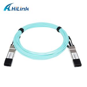 China QSFP+ 40G MMF SFP OM3 AOC network cable Aqua Color 7M Length on sale