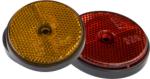 Round Rear Trailer Reflectors Amber Side Safety Trailer Light Reflectors