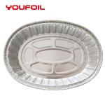 Nontoxic Oval Aluminum Tray Disposable Aluminum Foil Food Tray Food Storage