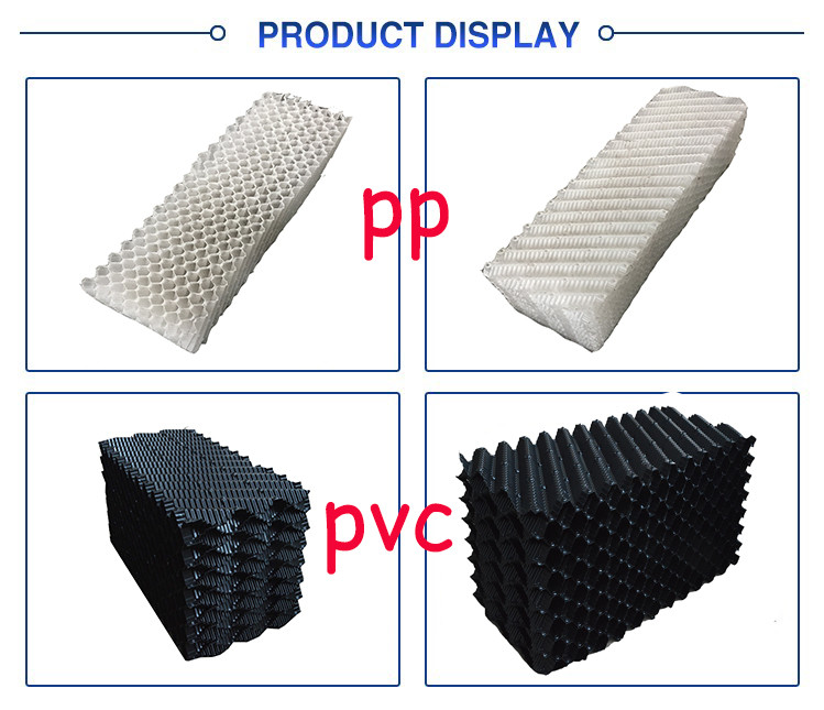Induced Draft Cooling Tower Fill Pack 610mm Cooling Tower Media Replacement