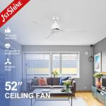 Class A Energy Efficiency Rating 52 Inch/OEM 1stshine Ceiling Fan Modern 220V DC