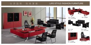 Quality luxury office leather executive table/office leather boss table furniture wholesale