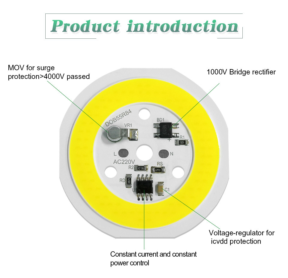 IP65 Flip Chip Warm White Led Module Customized Logo Voltage 240V